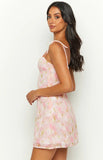 Penny Lane Pink Floral Mini Dress