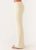 Renae Low Rise Pants Baby Yellow