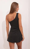 One Shoulder Dress in Black