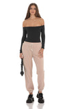 Off Shoulder Bodysuit in Black
