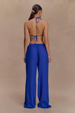 Tonya Sheer Straight Leg Pant Cobalt Blue