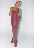 Jada Sequin Maxi Dress Red