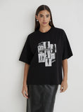 Black Catwalk Polaroid Graphic T Shirt