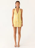 Jeanie Mini Dress Yellow