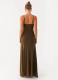 Starfall Maxi Dress Khaki