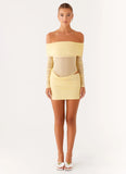 No Doubt Mini Dress Yellow