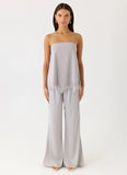 Sella Strapless Top Misty Blue