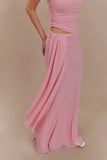 Arna Mesh Maxi Skirt Candy Pink