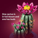 LEGO Botanicals Flowering Cactus 11509 Birthday Gifts for Girls Boys Ages 9 Building Toy Craft Activity Bedroom Desk Decor 482 pieces
