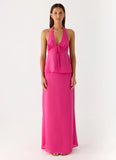 Ashlea Maxi Skirt Fuchsia