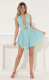 Halter Dress in Blue
