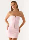 All My Ladies Low Rise Mini Skirt Petal Pink