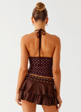 Prologue Belt Mini Skort Chocolate
