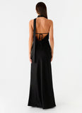 Keena Scarf Maxi Dress Black