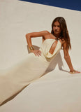 Mistlight Cowl Maxi Dress Yellow