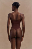 Saria High Waist Shapewear Briefs Espresso