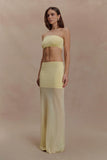 Tanyel Knit Bandeau Top Lemon