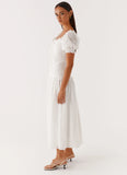 Hundred Percent Midi Dress White
