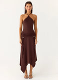 Becerra Midi Dress Cool Chocolate