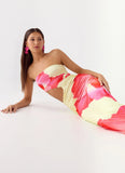 In The Rhythm Maxi Dress Yellow Floral Spritz