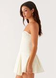 Victoria Strapless Mini Dress Butter