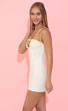 Eyelet Bodycon Dress in White