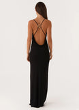 Game Player Maxi Dress Black
