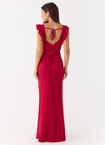 Malina Maxi Dress Deep Red
