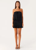 Only A Dream Strapless Mini Dress Black