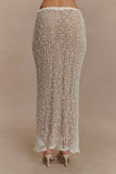 Cordelia Knit Maxi Skirt Ivory