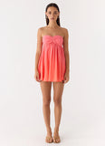 Elevare Strapless Mini Dress Sunset Ombre