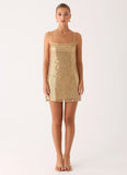Kaitlin Mini Dress Gold