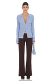Textured Ribbed Top in Blue