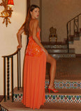 Janelle Beaded Maxi Dress Orange