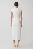 Lorena Cotton Midi Dress White