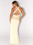 Desi Halterneck Maxi Dress Yellow