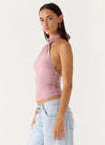 Amber Light Top Pink