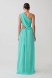 Aria Chiffon Cut Out Maxi Dress Lagoon