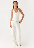 Henry Low Rise Pant Ivory