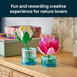 LEGO Botanicals Water Lilies 11511 Building Toys for Girls Boys Ages 9 Decor for Bedroom Desk Artificial Flowers 259 pieces Gift for Birthdays