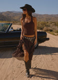 Silvanna Maxi Skirt Chocolate