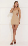 Cutout Dress in Gold