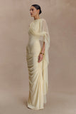 Amandine Ruched Slinky Maxi Dress Lemon