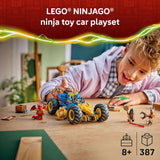 LEGO NINJAGO Jays Transforming Car Building Toy for Boys Girls Toy Car W 2 Play Modes for Kids Ages 8 W Jay NYA Dragon Form Kai 2 More Minifigures Gift Idea for Birthdays 71856