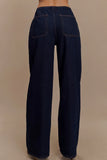 Caitlin Mid Rise Denim Jeans Indigo Blue