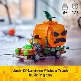 LEGO Jack O Lantern Pickup Truck 40822 Building Toys for Boys Girls Ages 8 Halloween Decor Craft 177 pieces Gift for Kids