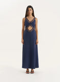 Navy Cut Out Maxi Dress Briany