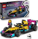 LEGO Speed Champions F1 ACADEMY Race Car Building Toy Pretend Play Racing Vehicle W F1 ACADEMY Minifigure Play Display Toy Car for Boys Girls Ages 10 Gift Idea for Birthdays 77258