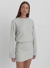 Grey Marl Oversized Sweatshirt