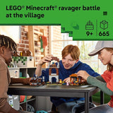 LEGO Minecraft The Pillager Outpost and Ravager Building Toy Video Game Building Blocks for Kids Boys Girls Ages 9 Includes Space Sentinel 3 Minifigures Gift Idea for Gamers 21278